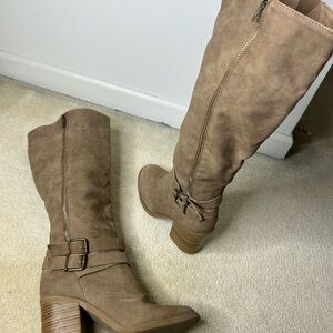 Stylish Tan Knee-High Boots